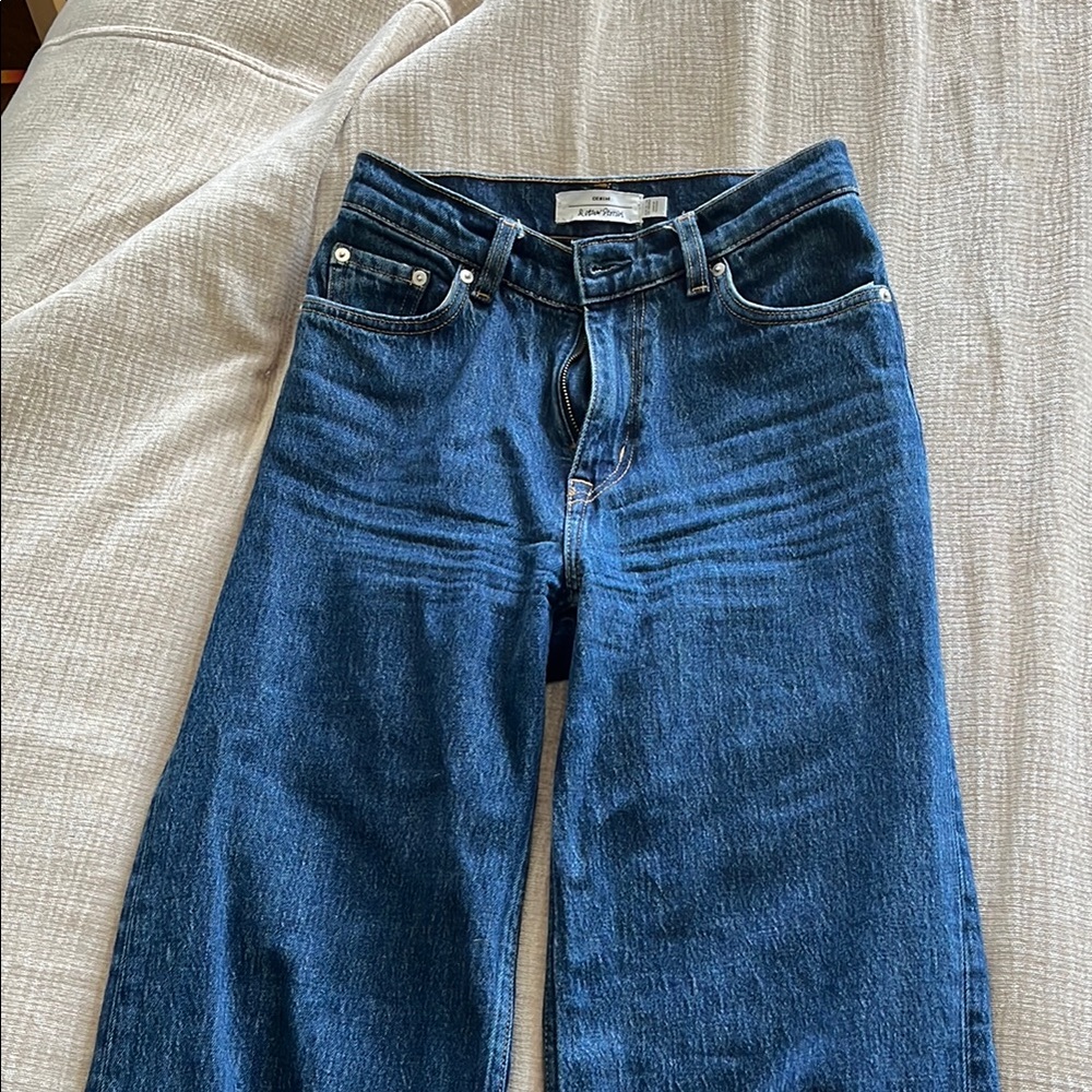 & Other Stories High Rise Blue Jeans Classic Denim